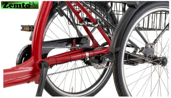 Dreirad Vida Tiefeinstieg, 7 Gang, mit Federung vorne in der Gabel